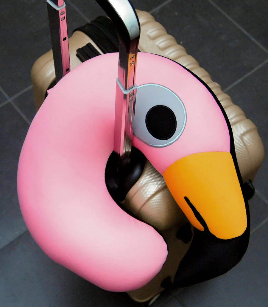 Coussin de Voyage Flamant Rose Bitten – Décoration original