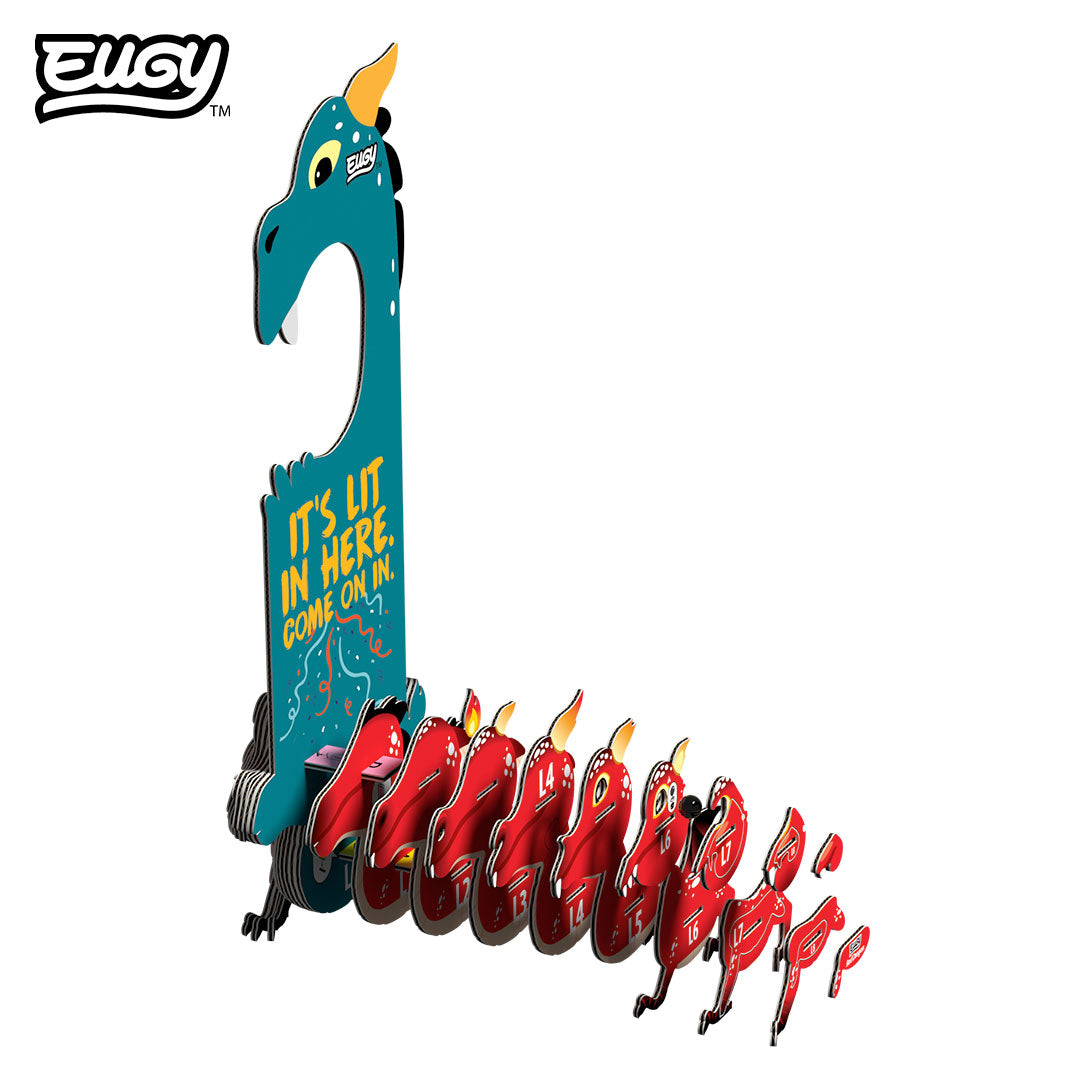 D085 Accroche-porte Dragon rouge