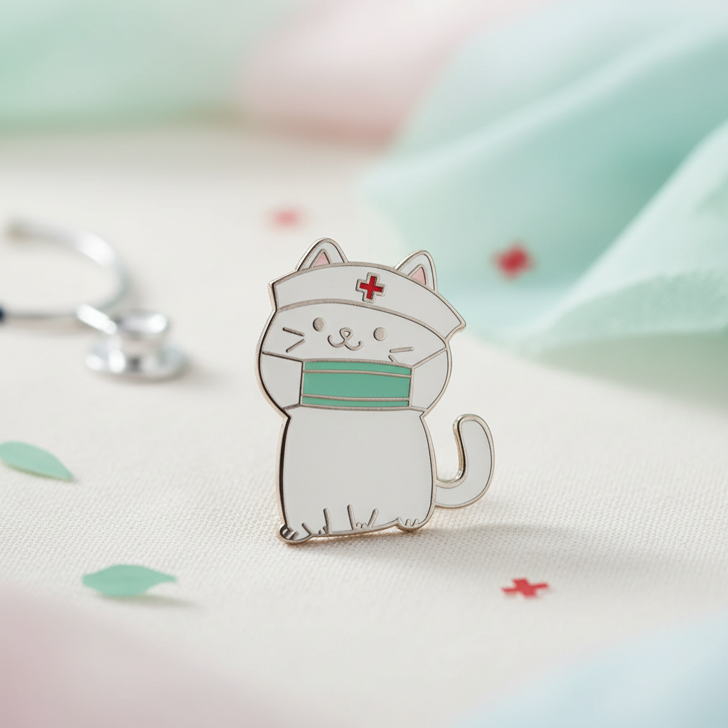 Nurse Cat Pin