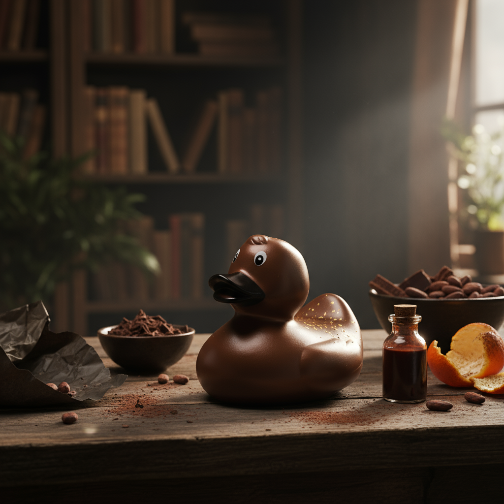 Klassieke bronzen eend