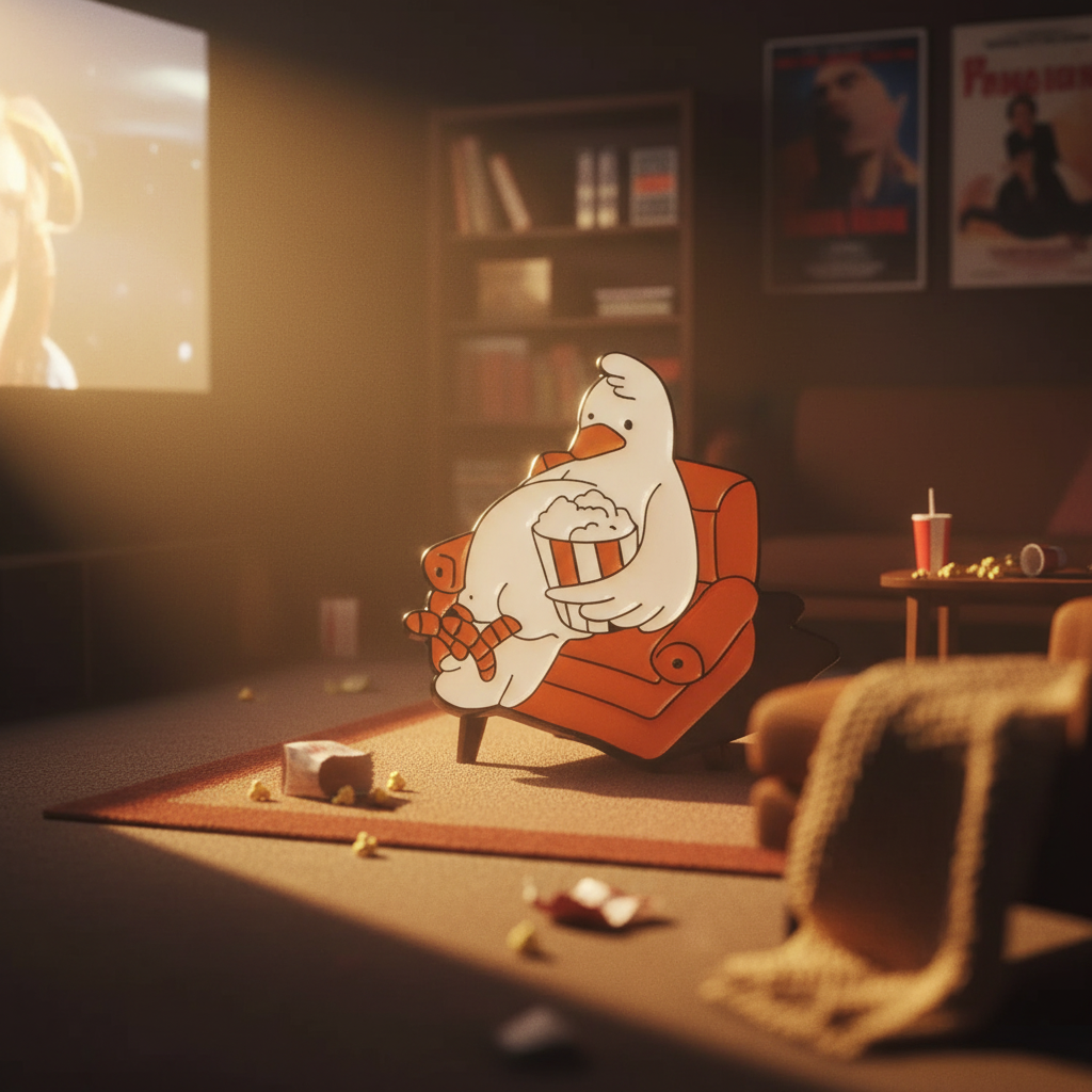 White Duck Movie og Chill Pin