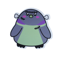 Frankenstein Halloween Penguin Sticker