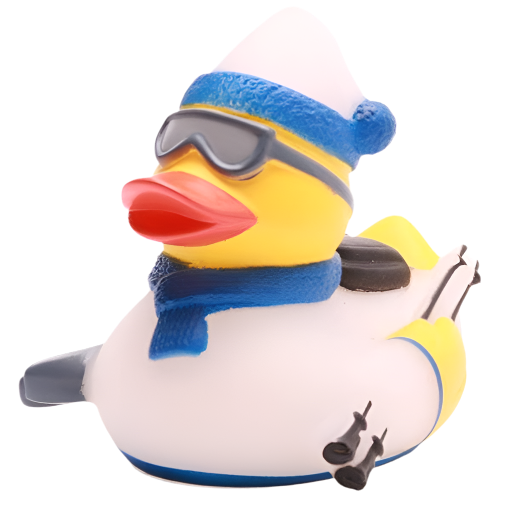 Canard Skieur Bleu Duckshop CoinCaillerie