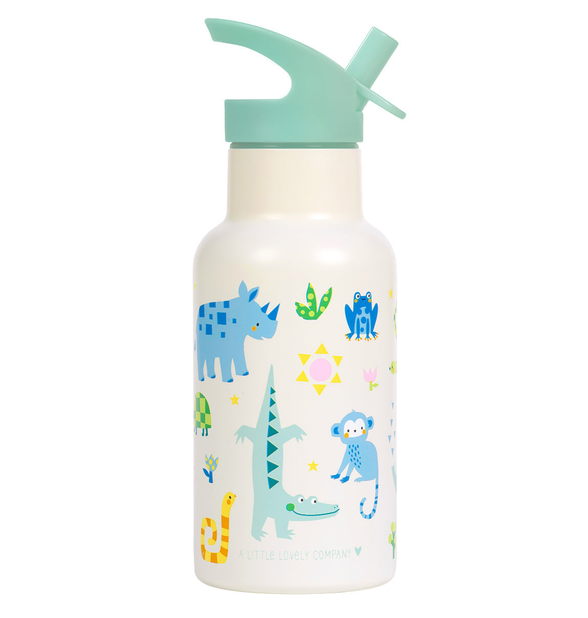 Gourde enfant en inox - Jungle – vue 5 – A Little Lovely Company