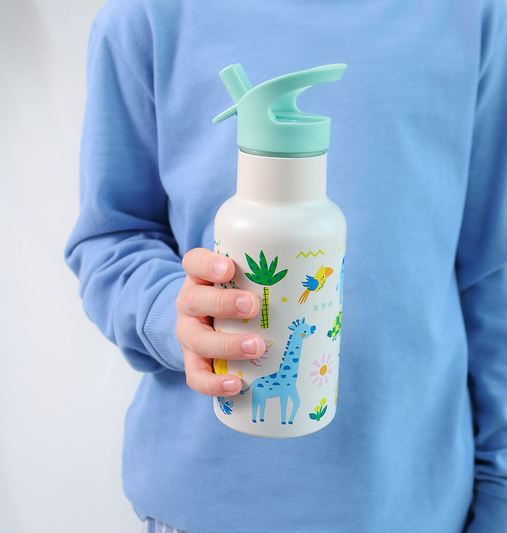Gourde enfant en inox - Jungle – vue 2 – A Little Lovely Company