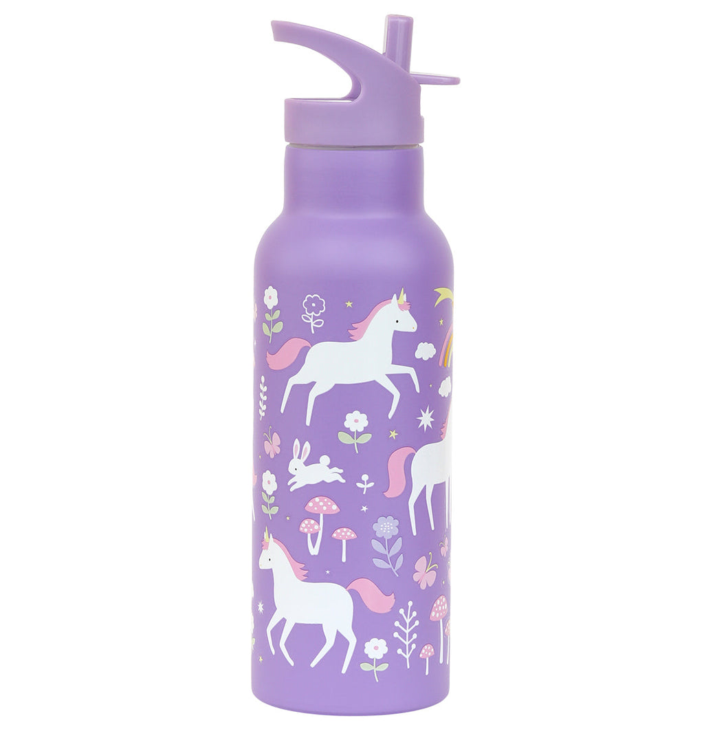 Gourde XL en inox - Unicorn Dreams – vue 3 – A Little Lovely Company
