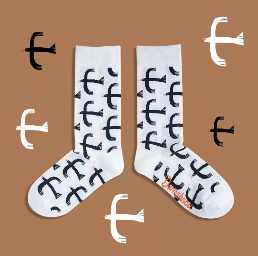 chaussettes mouettes mrcol SOX BIRD 020 22570828