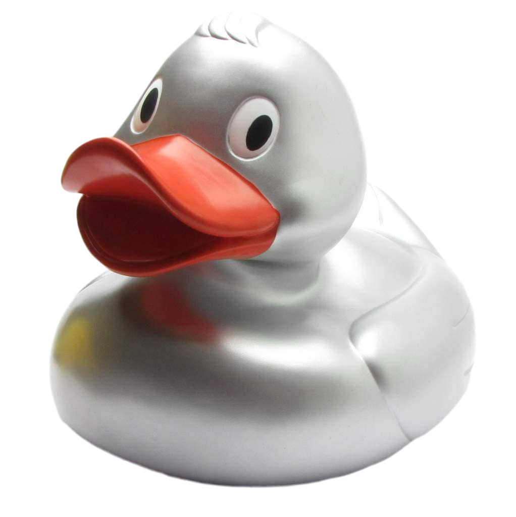 XXL stříbrná kachna