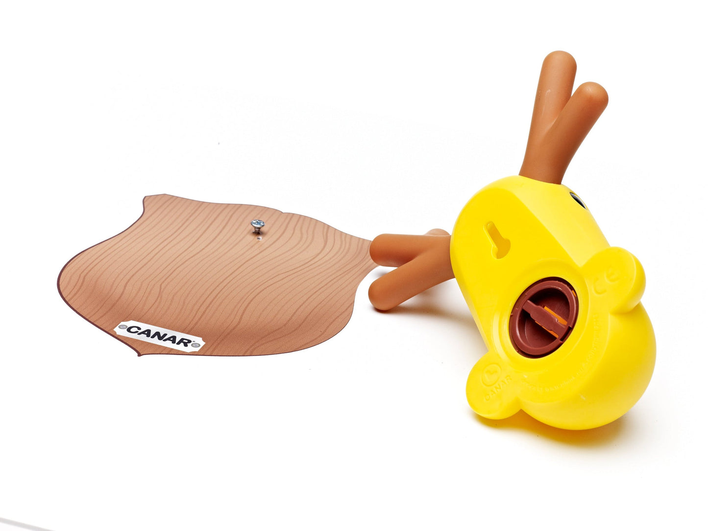 Žlutá kachní zeď prasátko