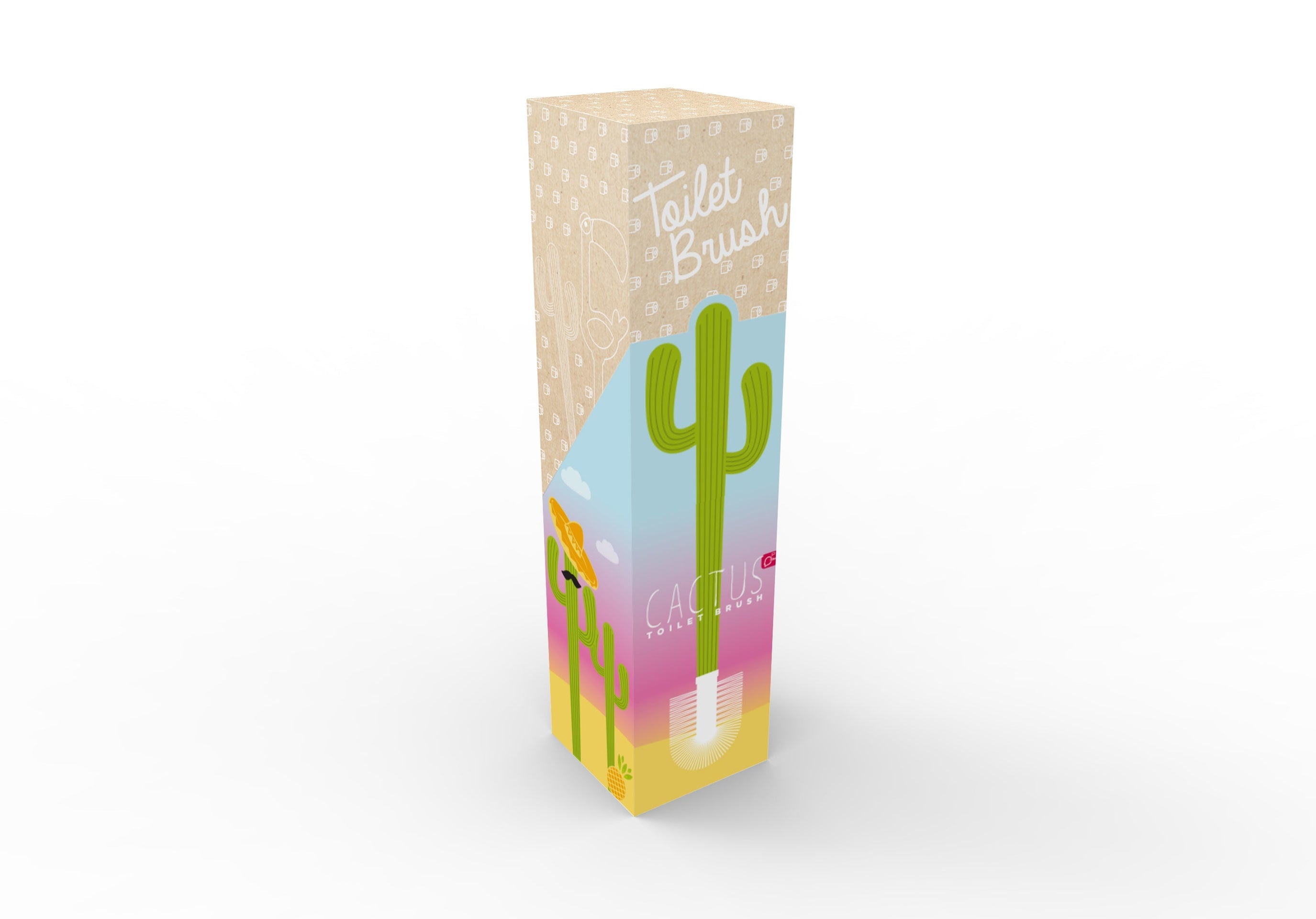 Escobilla de baño de cactus