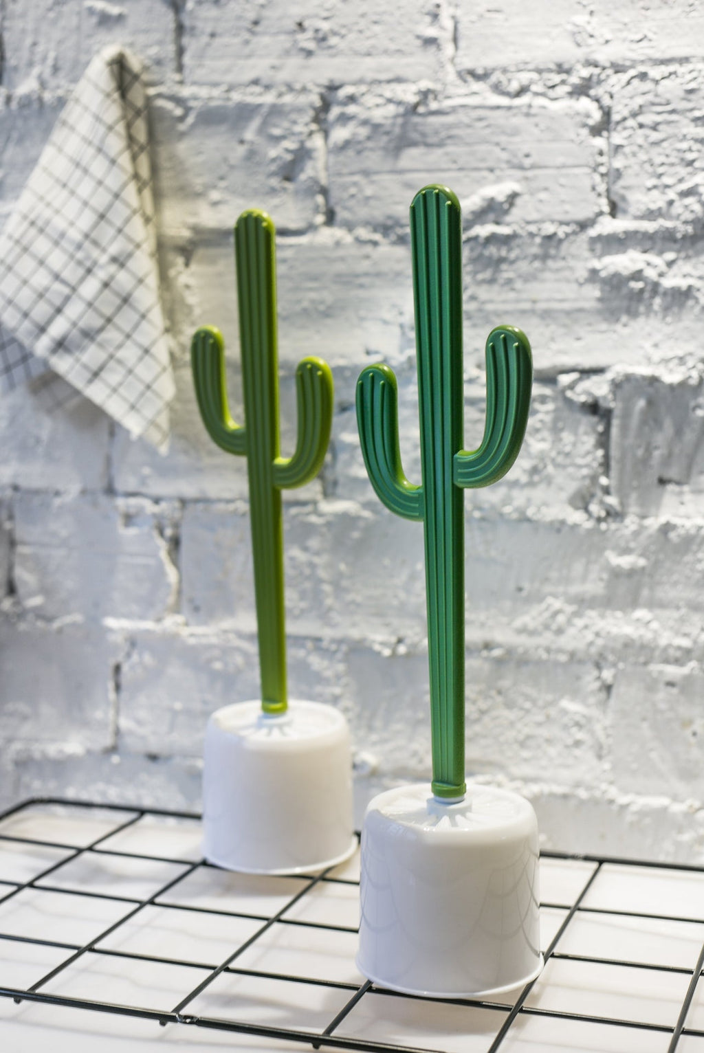 Escobilla de baño de cactus