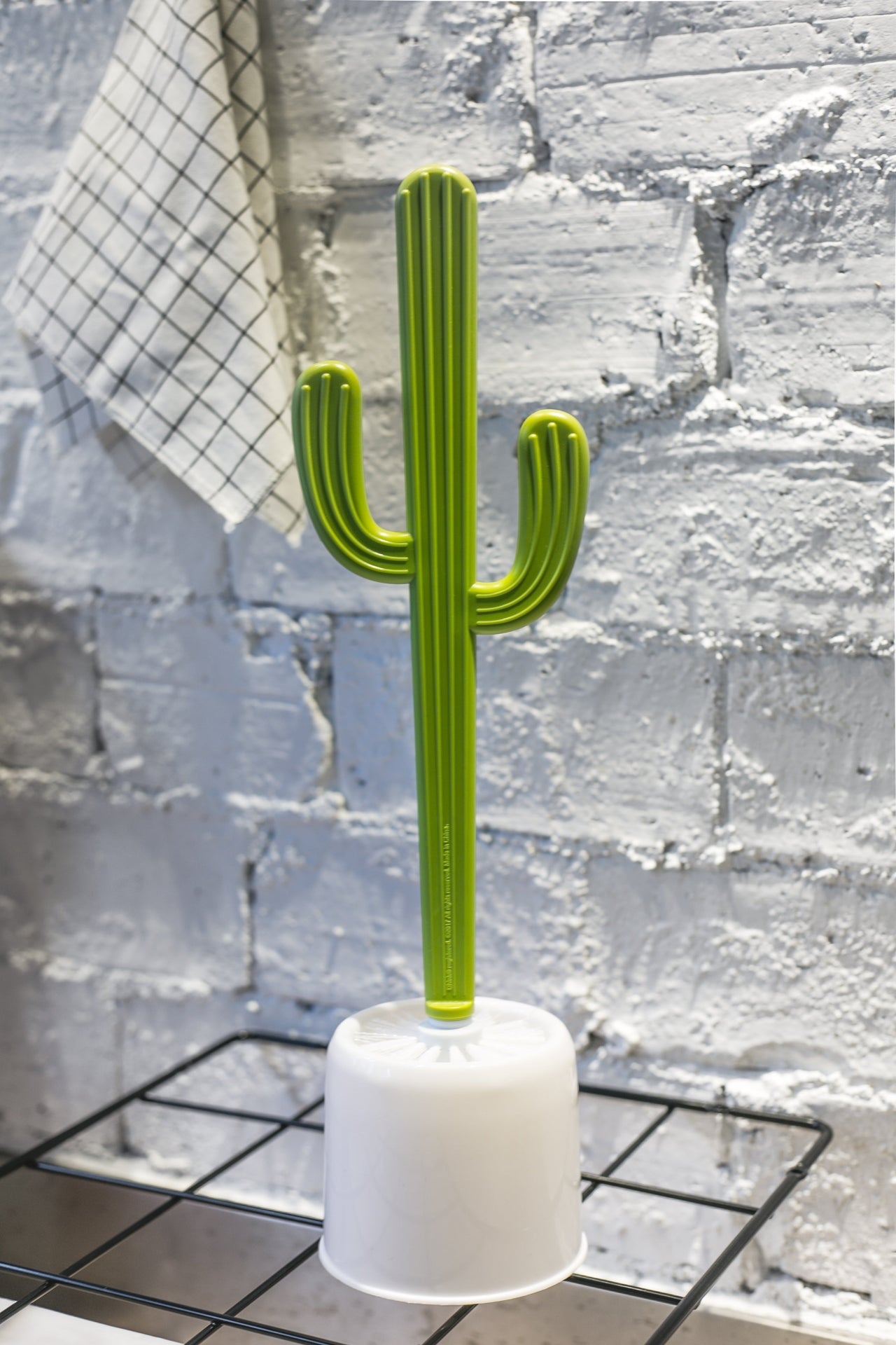 Escobilla de baño de cactus