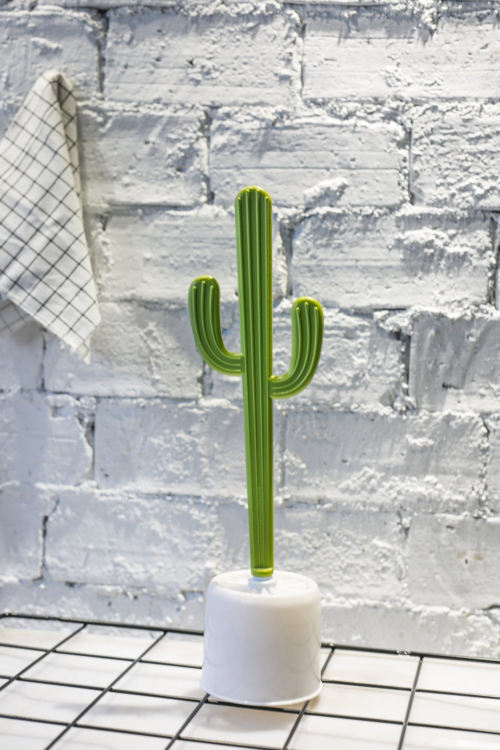 Escobilla de baño de cactus