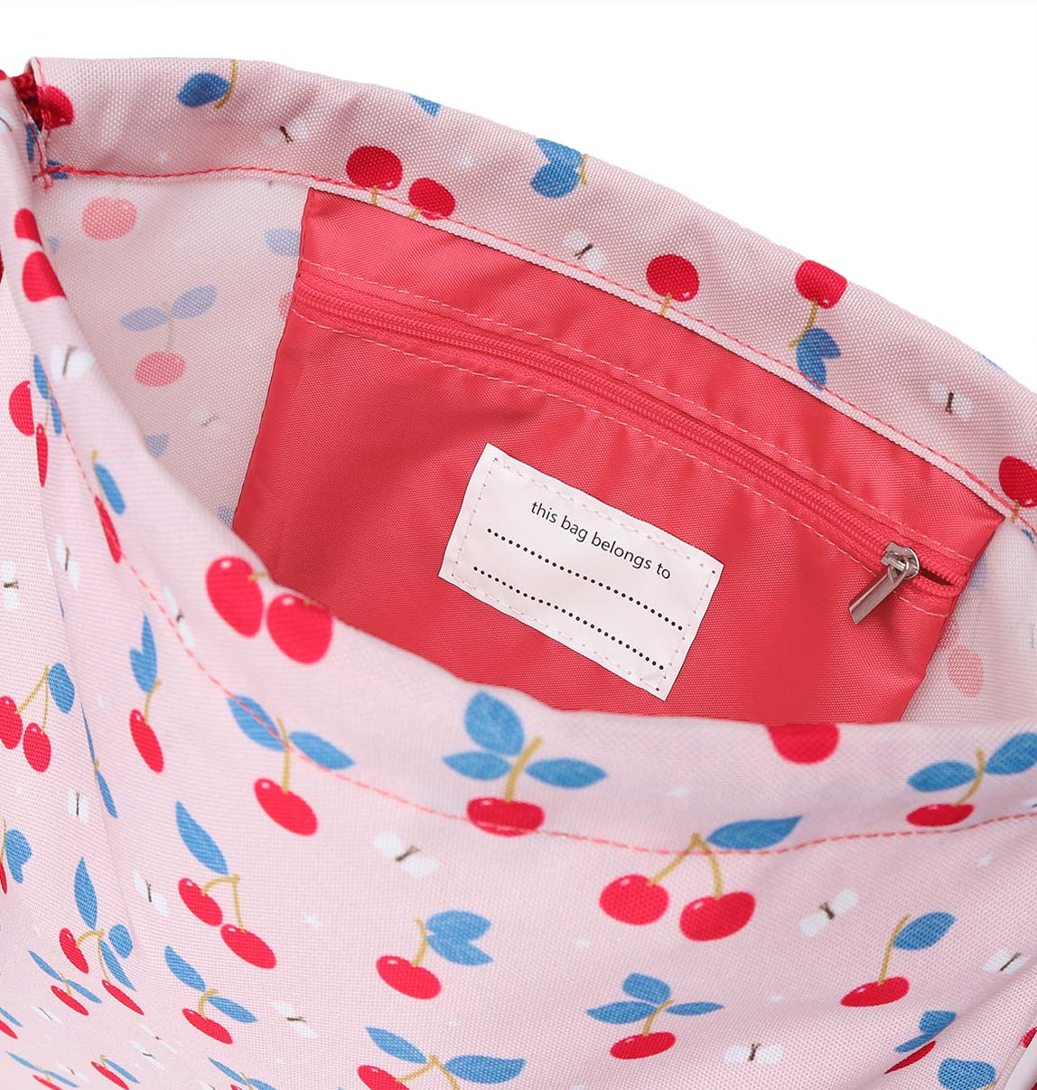 Sac à cordons enfant - Cerises – vue 5 – A Little Lovely Company