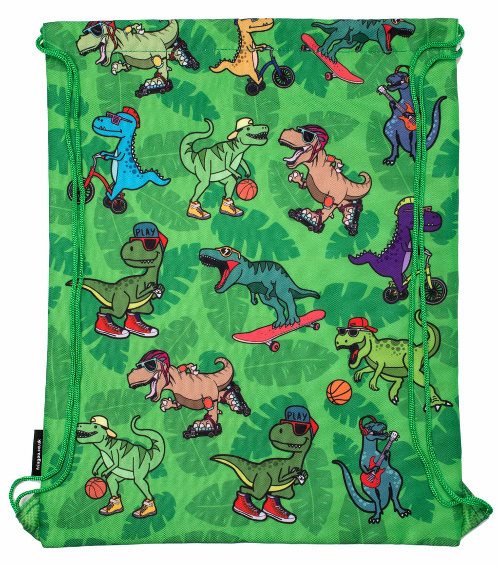 Sac à cordon – dinosaure bleu