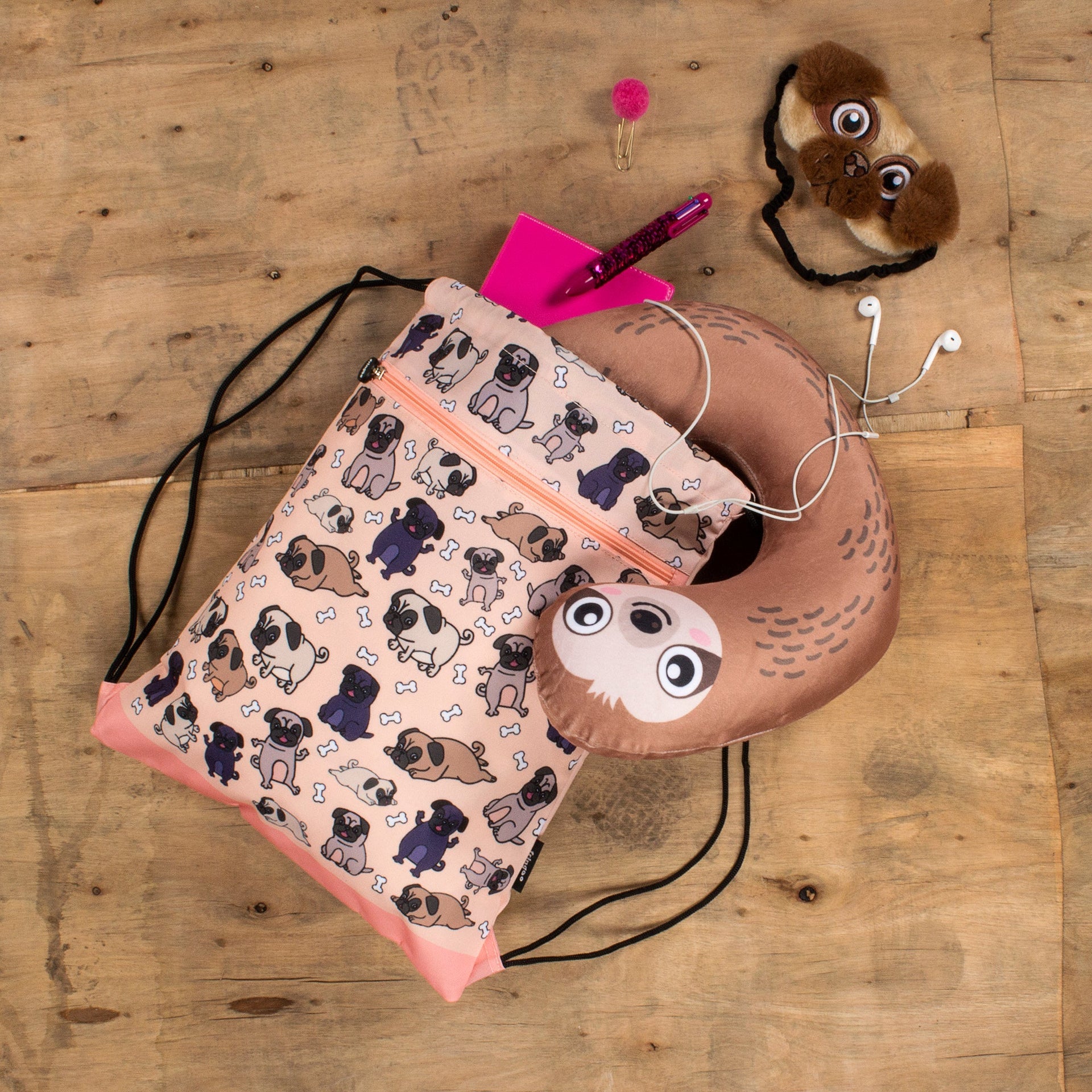 Oreiller de voyage gonflable – Sloth