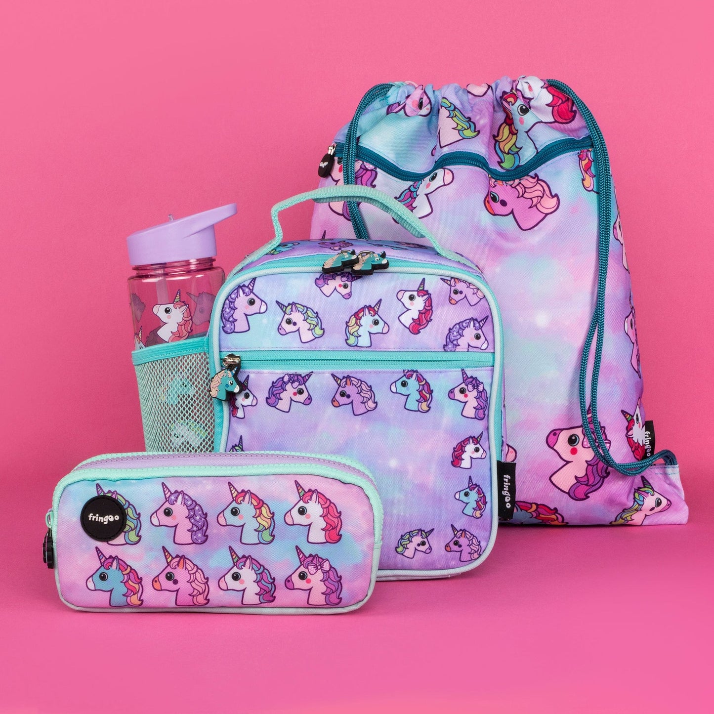 Sac repas – Pastel licorne