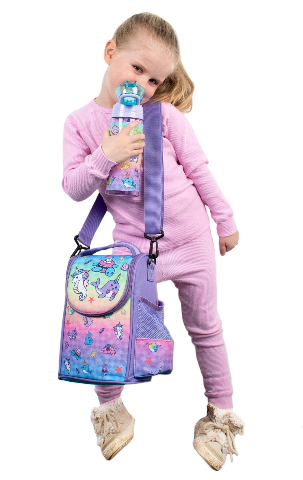 Sac repas avec bandoulière – Strap Lunch Bags – Narwhal & Seahorse