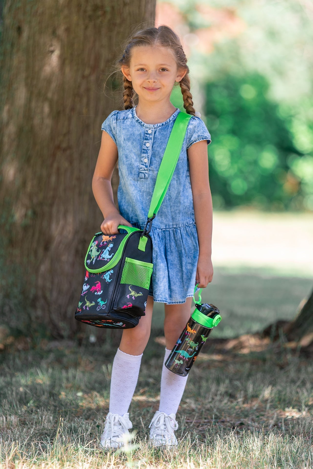 Sac repas avec bandoulière – Strap Lunch Bags – Dinosaurs Skaters