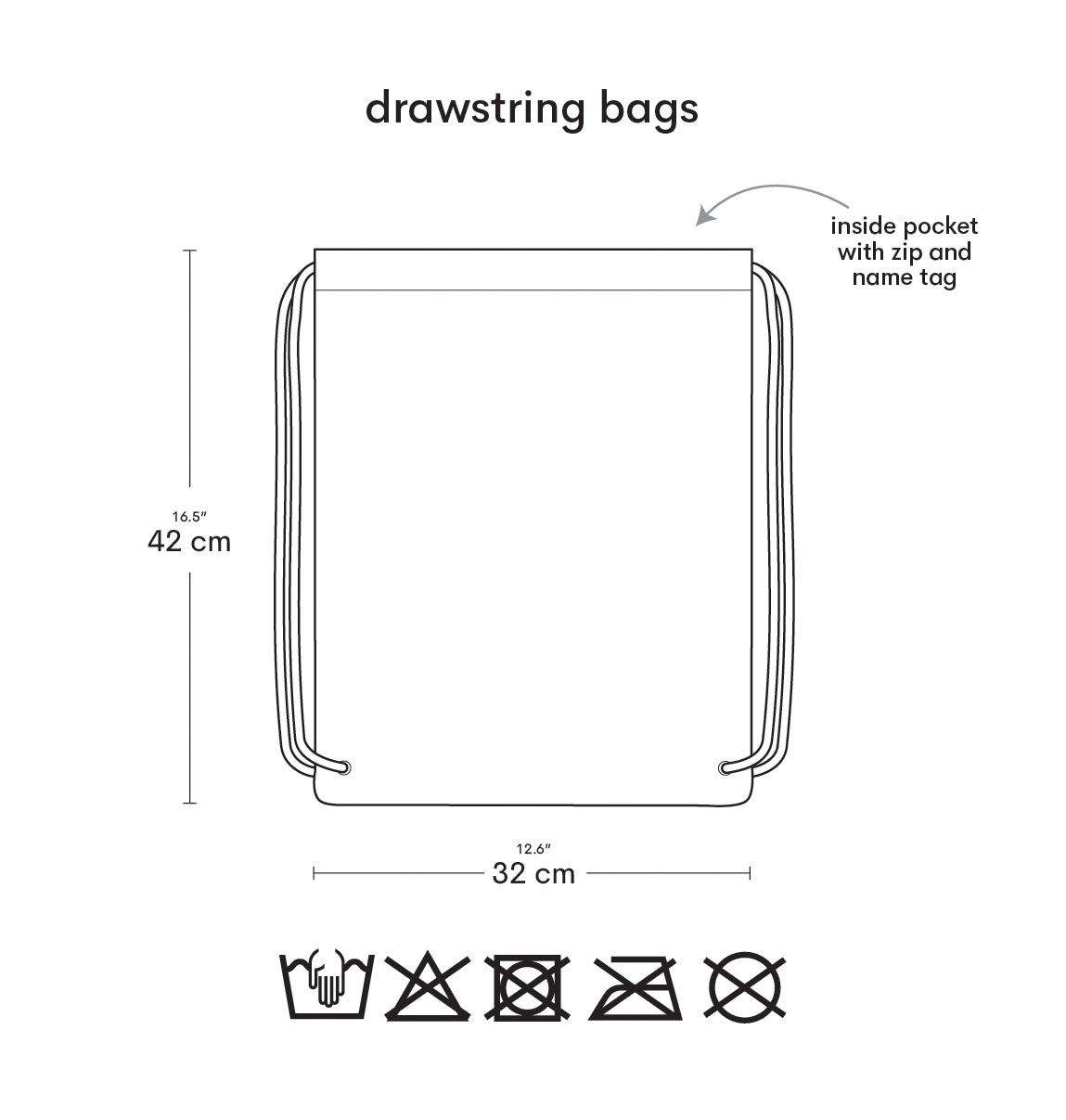 Sac à cordons enfant - Dinosaure – vue 7 – A Little Lovely Company