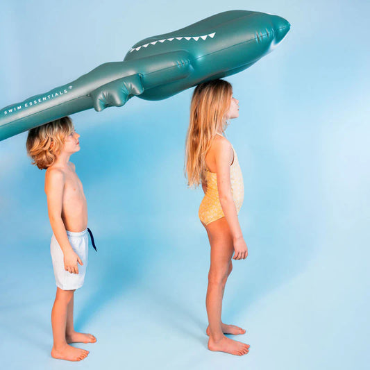 Matelas gonflable de luxe Crocodile vert