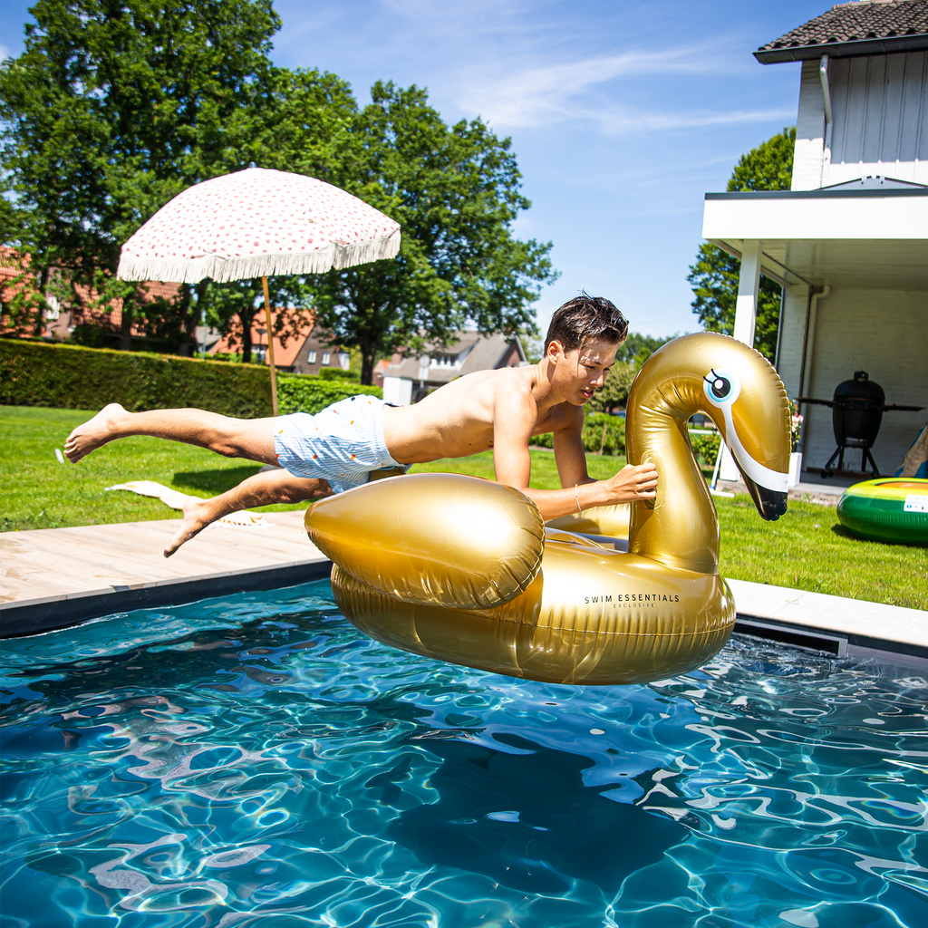 Inflatable Swan XXL - Gold - Dreamscape