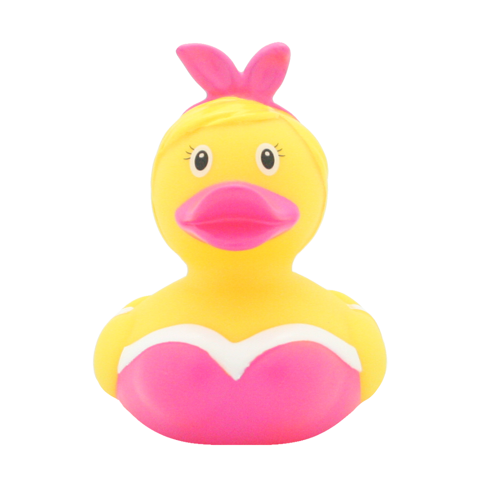 Rosa Pin-Up-Ente