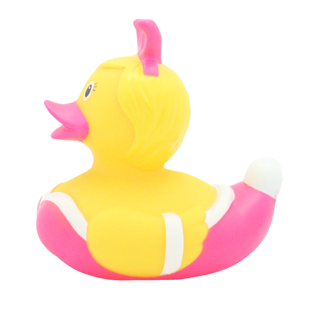 Rosa Pin-Up-Ente