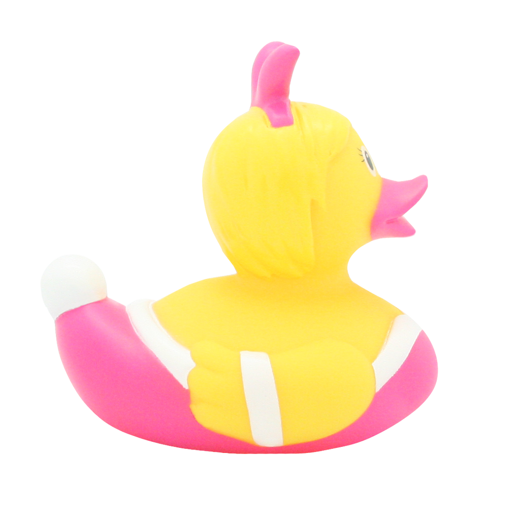 Rosa Pin-Up-Ente