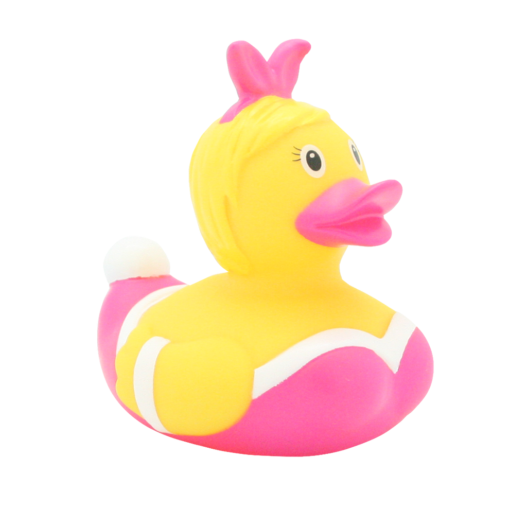 Rosa Pin-Up-Ente