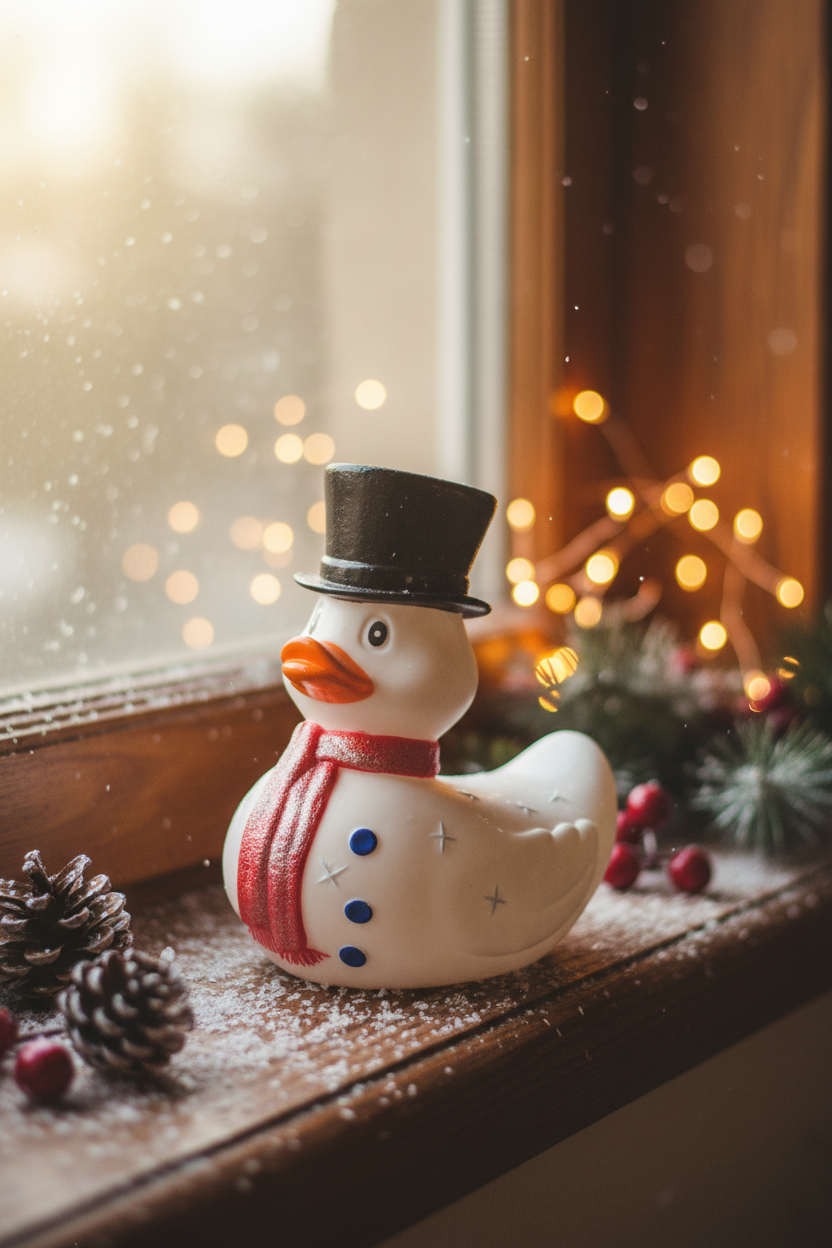Pato muñeco de nieve