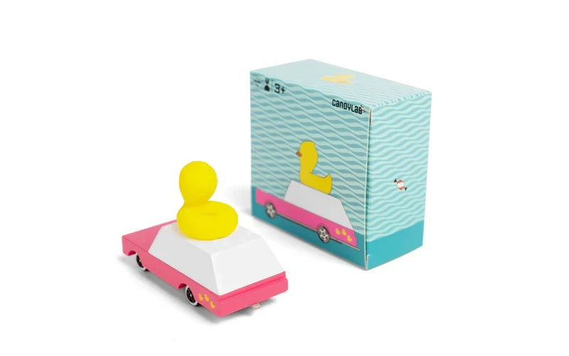 Voiture en Bois Candycar World - Canard Jaune – vue produit 3