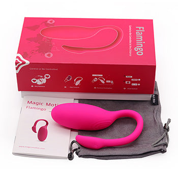 flamingo vibrating bullet pink magic motion 