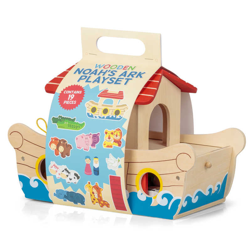 set de jeu arche de noe en bois tobar 