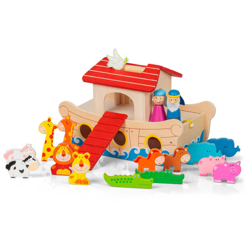 set de jeu arche de noe en bois tobar 