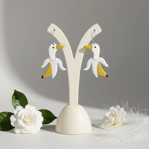 Boucles d'Oreilles Canard Banane