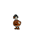 Photo produit - Pin's Canard Blanc Citrouille d’Halloween