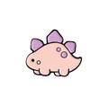pins stegosaure kawai