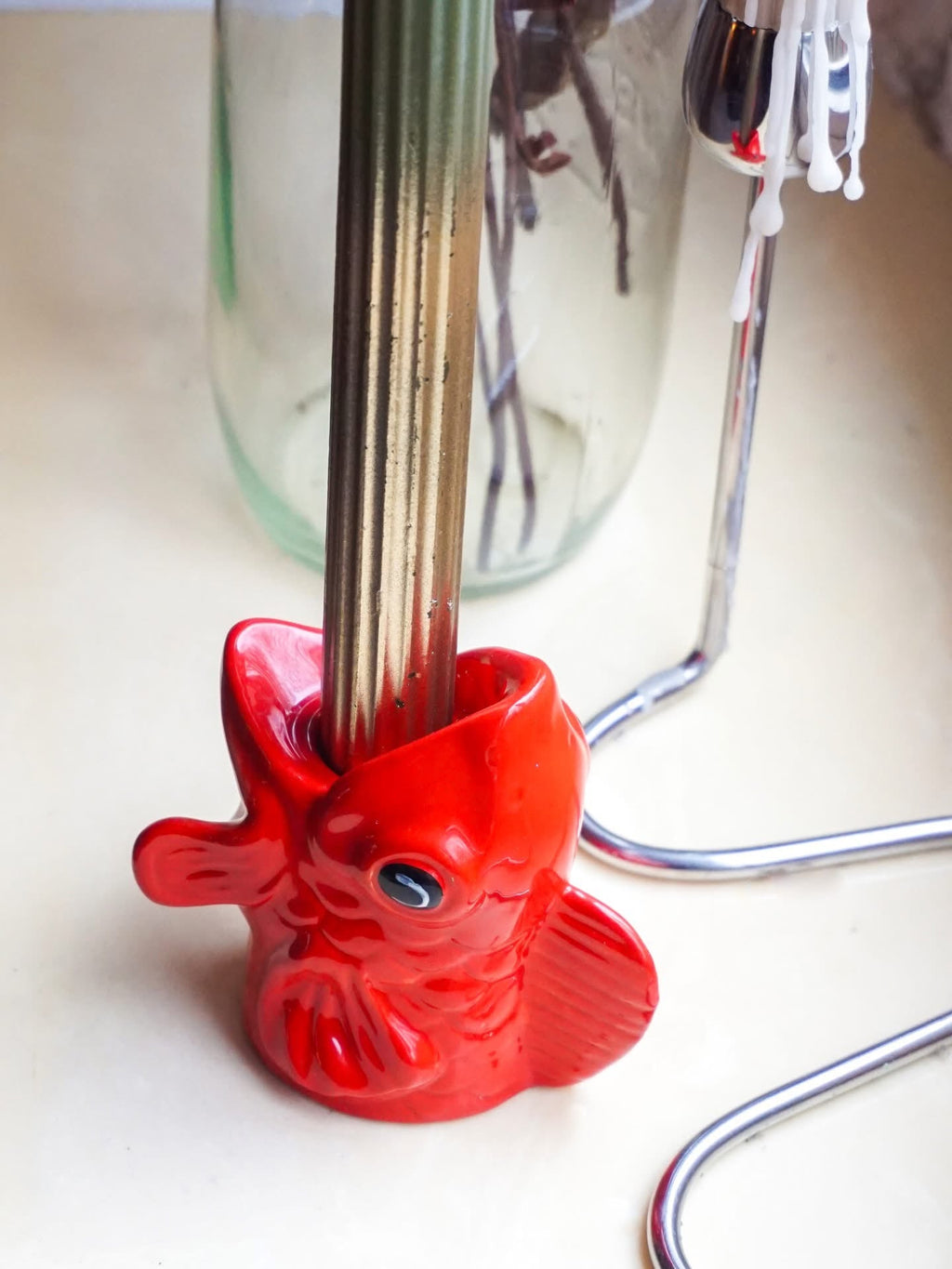 Bougeoirs Poissons Rouges