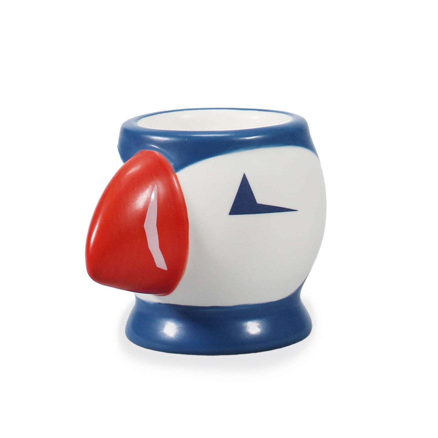 Carved puffin egg cup