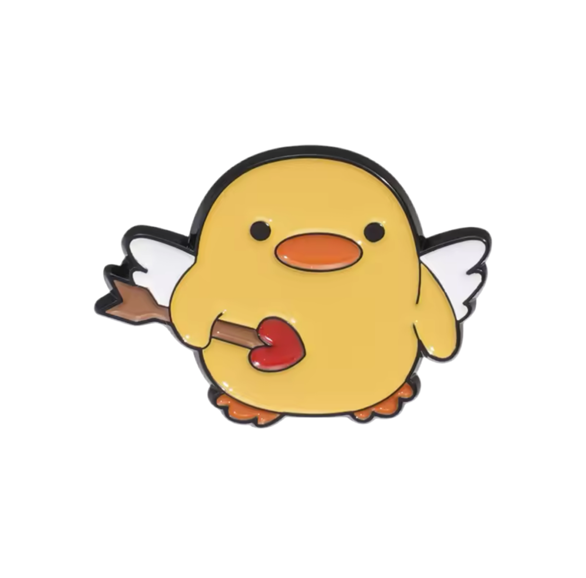 pins pato amarillo cupidon
