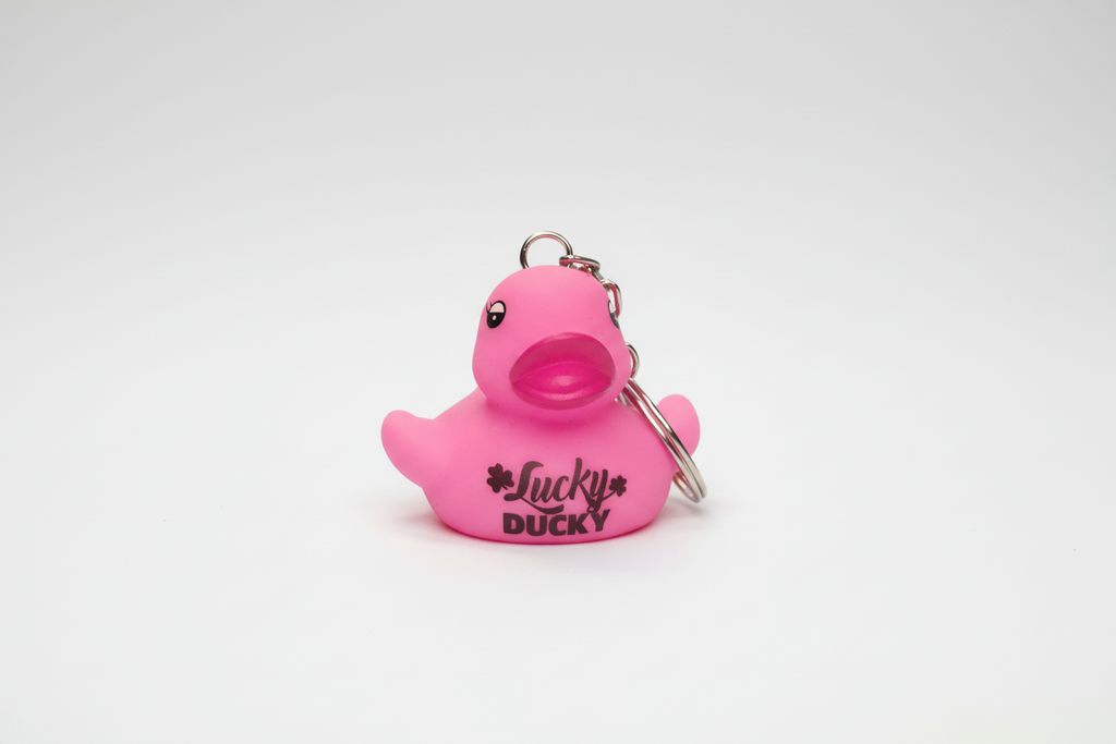 Porte-Clés Canard Rose Lucky Ducky