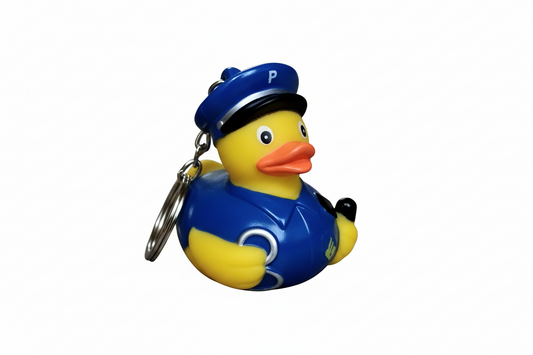 Porte-clés Canard Policier