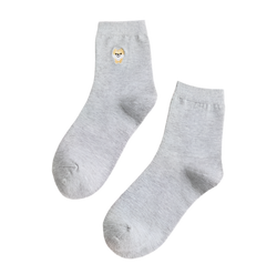 chaussettes pomeranien brode mrcol