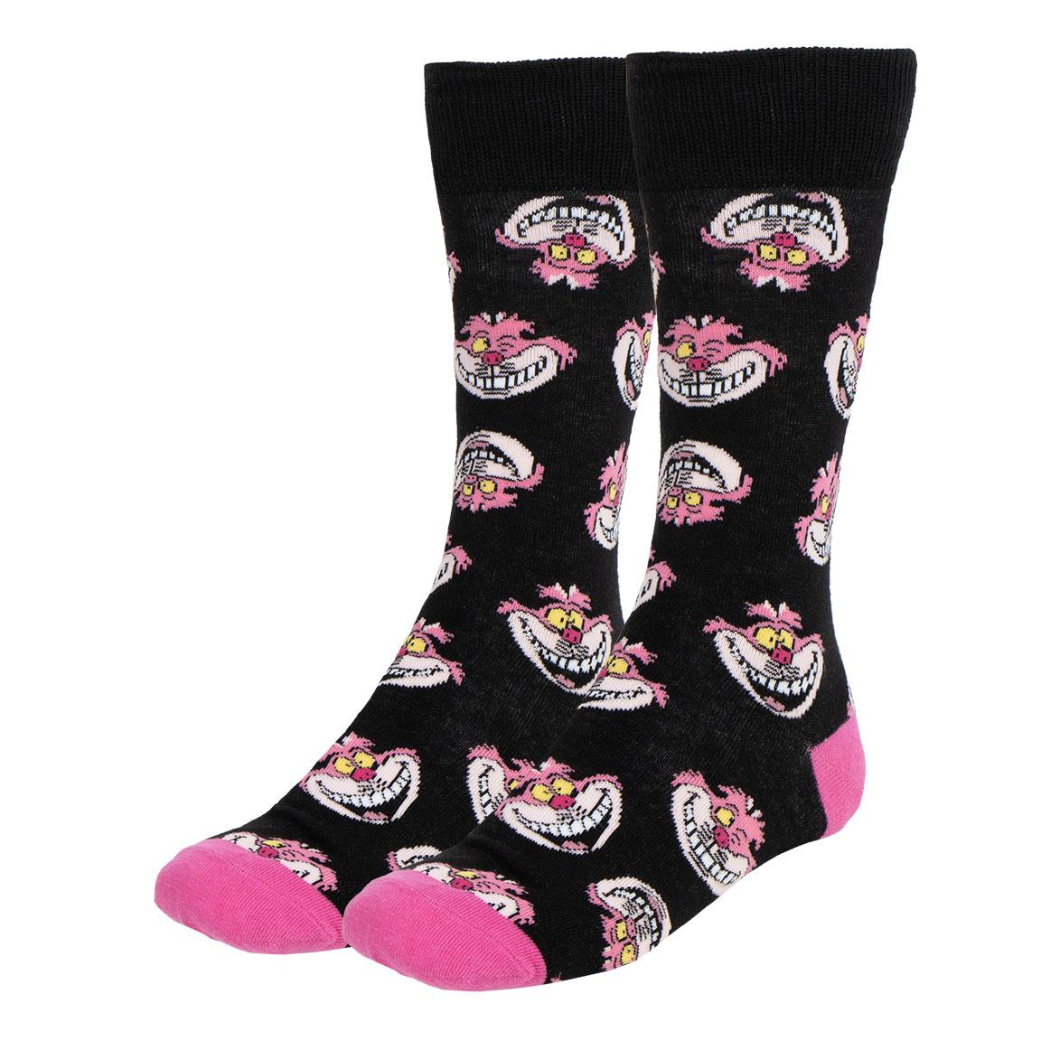 Chaussettes Alice au Pays des Merveilles - Chat du Cheshire
