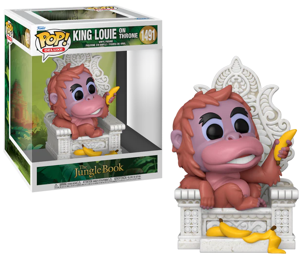 LIVRE DE LA JUNGLE POP Deluxe N° 1491 Roi louie sur Throne