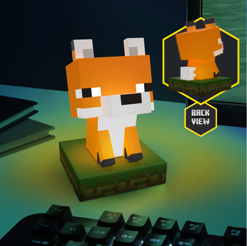 lampe icone minecraft renard paladone PP13275MCF 5056577735192