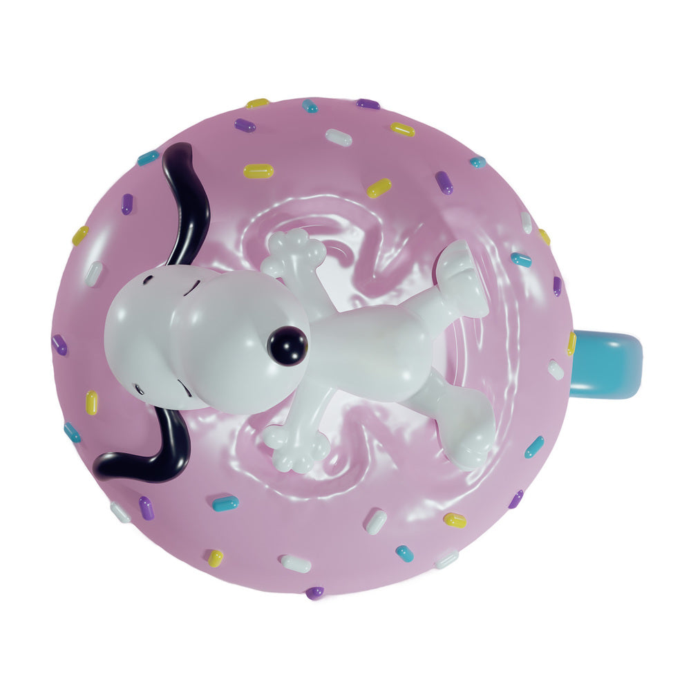 Mug 3D Snoopy « Eat-Sleep-Repeat » avec couvercle – 500 ml