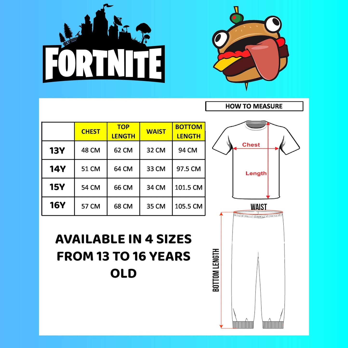 Pyjama Fortnite – with Durr Burger Beef Boss Motif