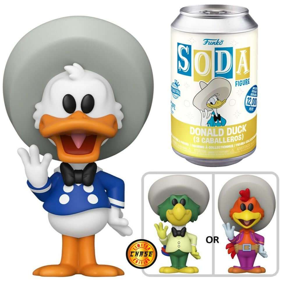 vinyl soda donald duck 3 caballeros 